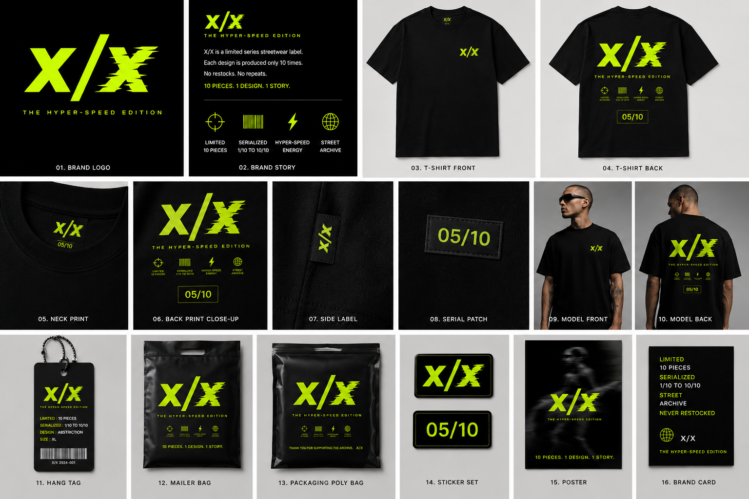 X/X Limited Edition Serialized Heavyweight Tee – Hyper-Speed Drop